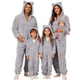 thumbnail image 1 of Christmas Matching Family Outfits Bodysuit Warm Windproof Long Sleeve Romper with Protective Hood Christmas Pjs for Family, 1 of 5