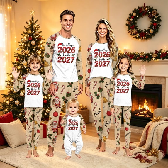Christmas Matching Family Pajamas Holiday Merry Christmas Matching Pjs ...