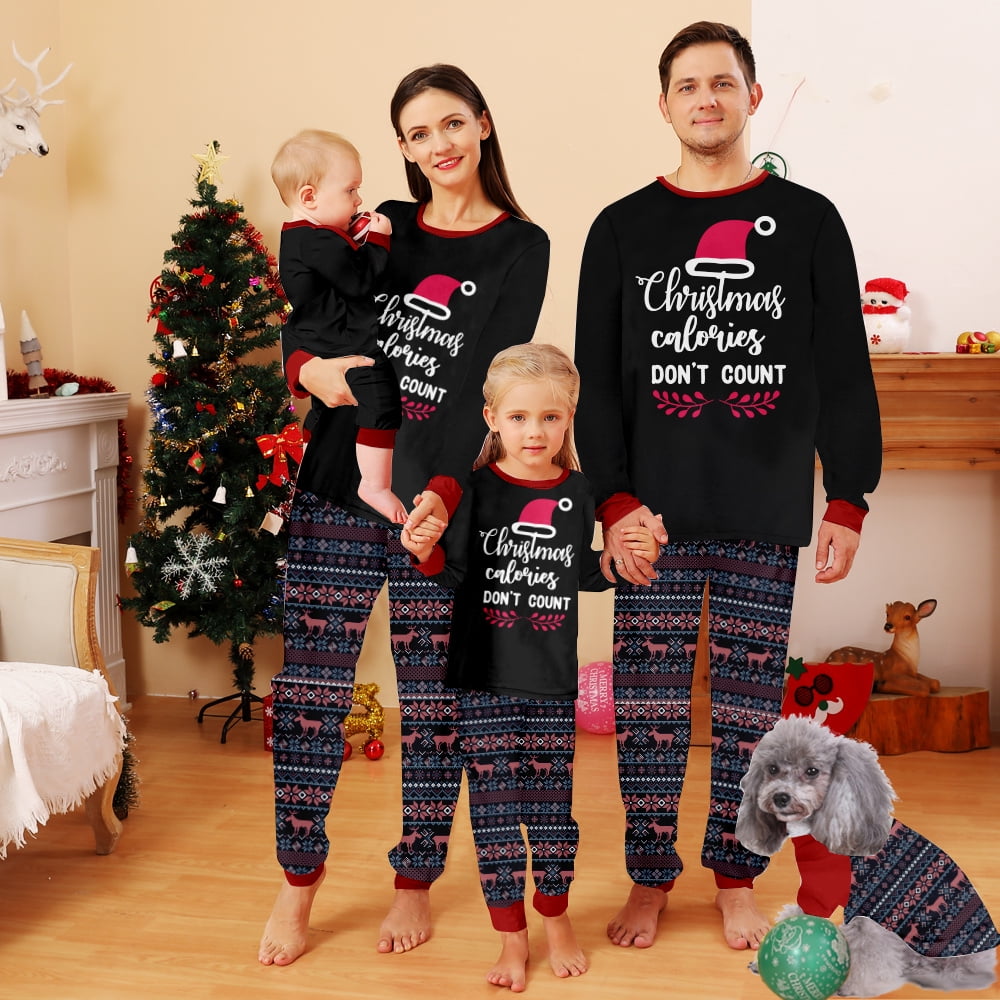 Christmas Matching Family Pyjamas Plus Size Holiday Classic Elk