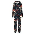thumbnail image 1 of Christmas Matching Onesie Family Womens Men Kids Pajama Sets Long Sleeve Sleepwear Funny Cute Print Jumpsuit,Black 2,Mom:XL, 1 of 4