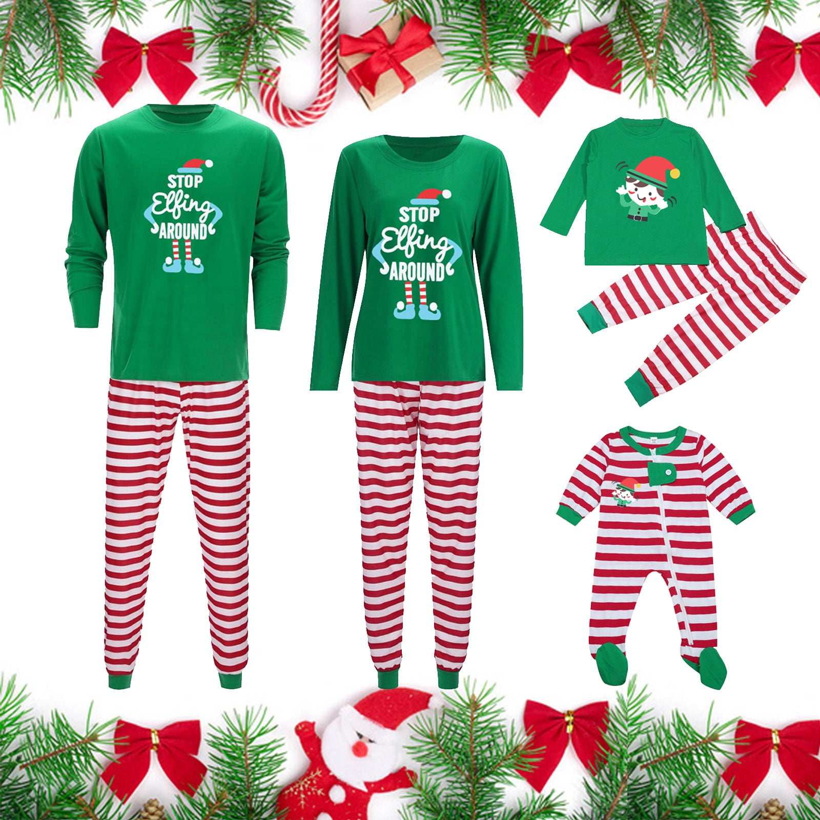 Christmas Matching Pajamas Sets for Men Women Adults Kids Flannel