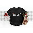 thumbnail image 1 of Christmas Math Teacher Tee T Shirt Graphic Tops FaLaLa Song Santa Design Short Sleeve Round Neck Black S-5XL, 1 of 5