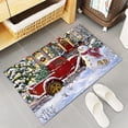 thumbnail image 1 of Christmas Mats for Front Door Cute Snowman Xmas Tree Truck Indoor Doormat Front Door Mat Farm Hut Dreamy Snow Scenery Non Slip Rubber Backing Absorbent Washable Floor Mat Entrance Carpet Pet Mat, 1 of 6