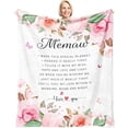 thumbnail image 1 of Christmas Memaw Gifts - Xmas Gifts for Memaw - Memaw Birthday Gifts from Grandchildren - Memaw Blanket - Best Memaw Ever Gifts - Memaw Gifts for Grandma Retirement Throw Blanket 60x50 Inch, 1 of 6