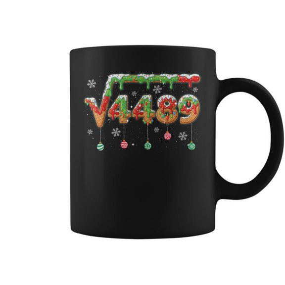 Christmas Meme Square Root 4489 Slang Math Teacher Coffee Mugs