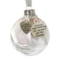 thumbnail image 1 of Christmas Memorial Hanging Ornament Feather Ball, A Piece of My Heart is in Heaven, Sympathy Gift for Loss of Son Christmas Tree Hanging Pendant 3.15 inch/80 mm for Loved One (Son), 1 of 4