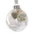 thumbnail image 1 of A Christmas Memorial Ornament Feather Ball Decoration For Tree A Piece Of My Heart Is In Heaven Keepsake Holiday Decorations 6Cm Round Ornament With Ribbon For Hanging 0.088 Lb, 1 of 5