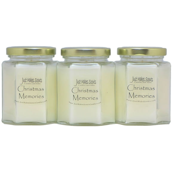 Christmas Memories 3-Pack Soy Candle -Just Makes Scents Candles & Gifts