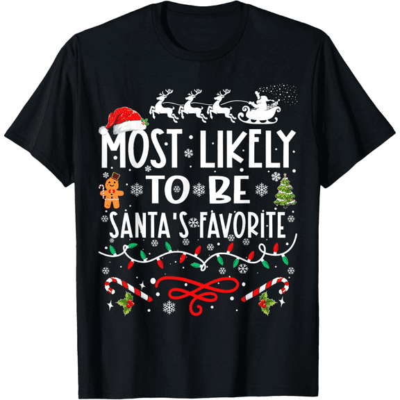 Christmas Men Adult Shirt – Cool Santa Hat Xmas Graphic Tee, Modern Holiday Look