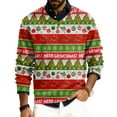 thumbnail image 1 of Christmas Men Shirt Christmas Sweatshirts for Men Generic Army Green L, 1 of 4