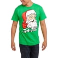 thumbnail image 1 of Christmas Men's Santa Believin Graphic Tee, 1 of 3