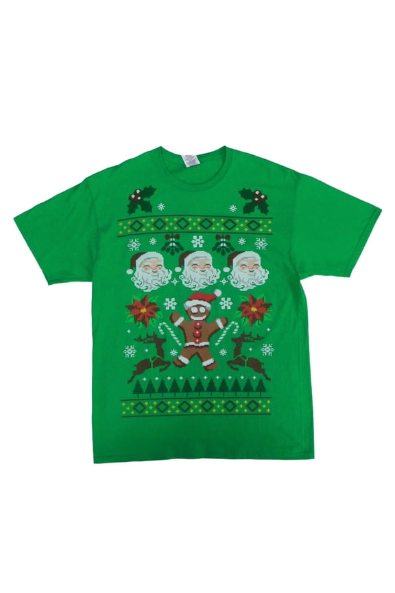 Christmas Men's Ugly Sweater Deluxe Graphic Tee
