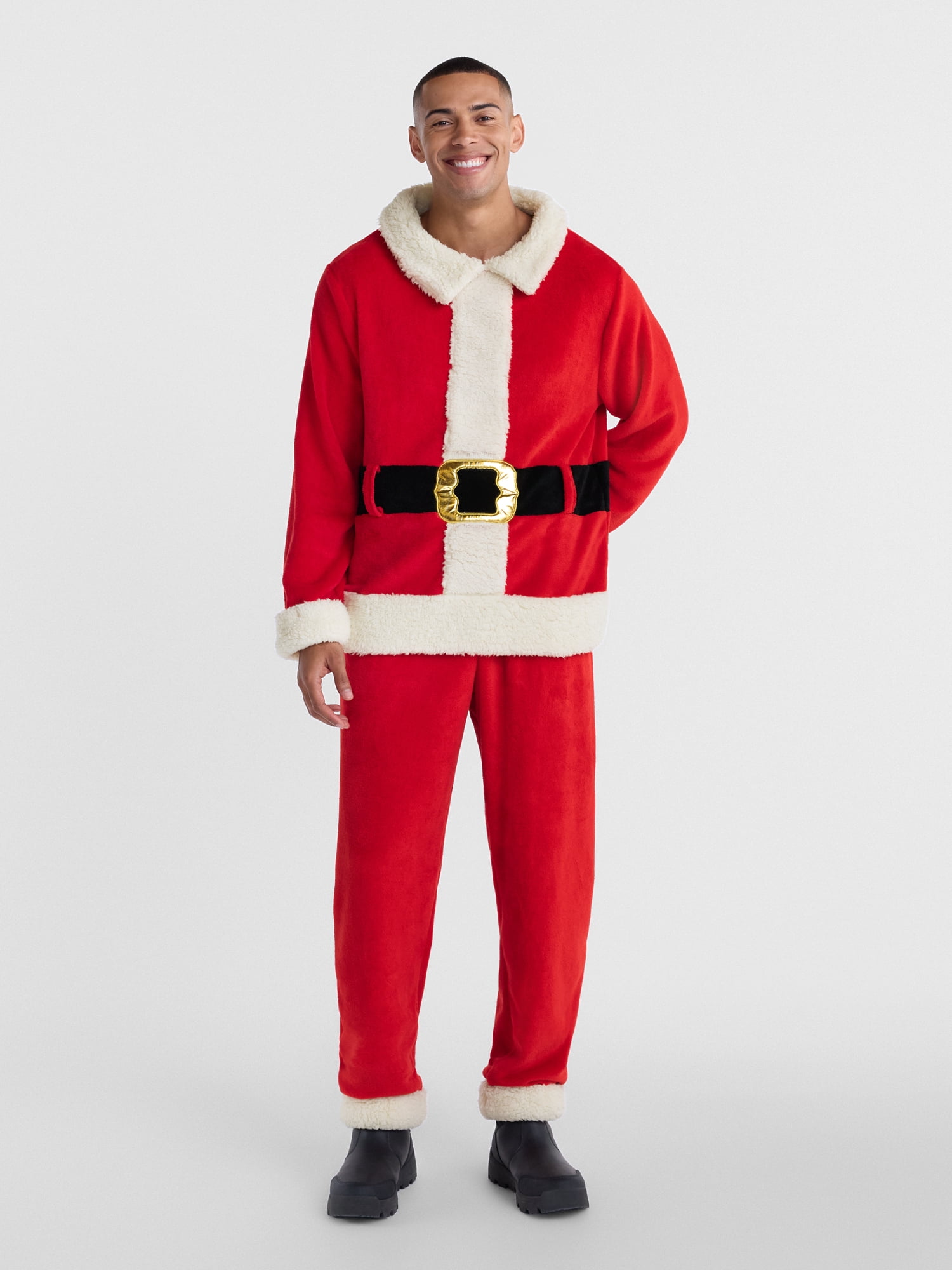 Halco Santa Suits Holiday Time SantaCon Two Piece Santa Suit Set Ugly Christmas, Men's ...