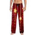 thumbnail image 1 of Christmas Mens Casual Pants Pajama Pants With Drawstring And Pockets Christmas Gift Moccasins Simple L, 1 of 4