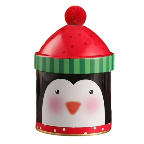 Christmas Metal Cookie Metal Reusable | Empty Candy Storage Tinplate | Kids Family Cake Snack Chocolate Jewelry Party Holiday Birthday Year Reusable Popcorn Containers Water Tight Storage Container