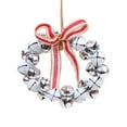 thumbnail image 1 of Christmas Metal Jingle Bell Wreath Christmas Tree Pendant 5 Inch, Creative Bell Wreath Festival Garland Hanging for Home Decoration Delicate Xmas Ornament for Year Cheer for Any Space, 1 of 6