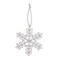 thumbnail image 1 of Christmas Metal Snowflake Pendant Ornament, Rhinestone Silver Snowflake Decoration for Christmas Tree, Window, Fireplace, Gift Wrapping, 4.3 x 3.9 Inches, 1 of 5