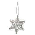 thumbnail image 1 of Christmas Metal Snowflake Pendant Ornament, Rhinestone Silver Snowflake Decoration for Christmas Tree, Window, Fireplace, Gift Wrapping, 4.3 x 3.9 Inches, 1 of 5