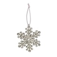 thumbnail image 1 of Christmas Metal Snowflake Pendant Ornament, Rhinestone Silver Snowflake Decoration for Christmas Tree, Window, Fireplace, Gift Wrapping, 4.3 x 3.9 Inches, 1 of 5