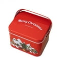 thumbnail image 1 of Christmas Metal Tinplate Box With Handle Gift Storage Jar Decorative Gift Box Candy Jar Cookie Jar for Festive Decorative Organizer, 1 of 4