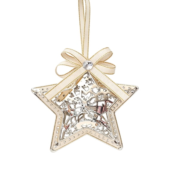 Christmas Metal Tree Ornaments, Durable Hanging Decorations for Festive ...