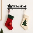 thumbnail image 1 of 【Christmas Metal Wall Decor】Santa Claus with Reindeer Sleigh - Festive Holiday Home Decoration for Living Room, Bedroom, Entryway, 1 of 13