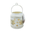 thumbnail image 1 of Christmas Metal Winter Lantern Metal Battery Operated Handle Ge3062 Snowflake, 1 of 3