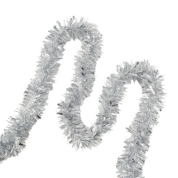 Christmas Metallic Tinsel Twist Hanging Garland Shiny Christmas Tree Garland for Mantle Home Fireplace Stairs Xmas Party Indoor and Outdoor Decor