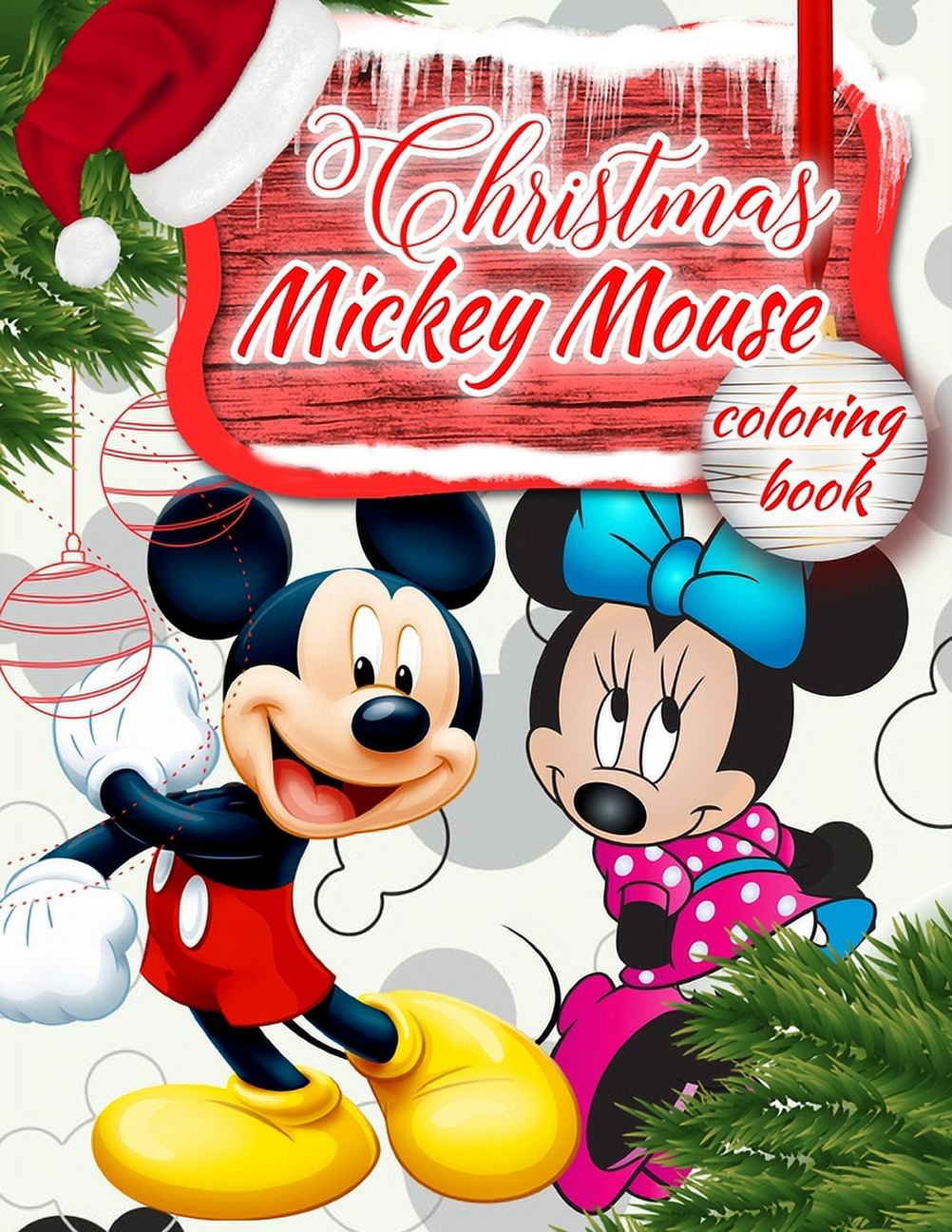 Christmas Mickey Mouse Coloring Book: Mickey Mouse Jumbo Coloring Book