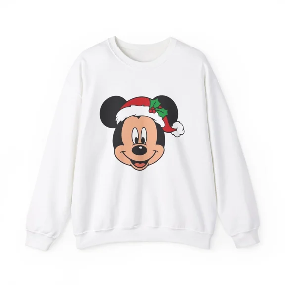 Christmas Mickey Mouse Sweatshirt, Holiday Disney Jumper, Xmas Crewneck Sweater