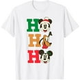 thumbnail image 1 of Christmas Mickey Pluto and Minnie Ho Holiday DTG Print Unisex T-Shirt, 1 of 5