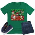 thumbnail image 1 of Christmas Mickey and Friends Unisex Short Sleeve Shirt (Green-X Large), 1 of 8