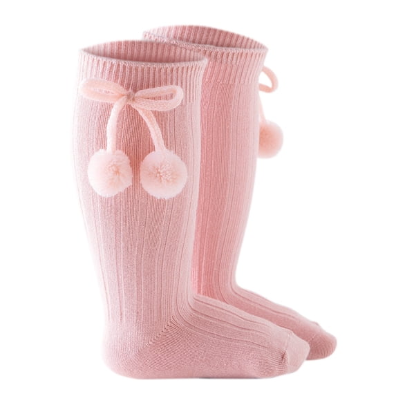 Christmas Mid-Calf Knee-High Toddler Stockings Length Girls Sock 2024 New 12-24 Months Solid Baby Toddler Boy Xmas Princess Winter Socks Kids Baby Care Girl Fun Soft warm Socks Children Tube Socks M