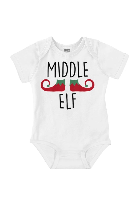Christmas Middle Elf Matching Family Romper Boys or Girls Infant Baby Brisco Brands 12M