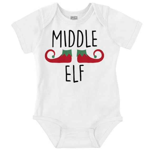 Christmas Middle Elf Matching Family Romper Boys or Girls Infant Baby Brisco Brands NB