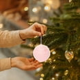 thumbnail image 1 of Christmas Mini Balls Ornaments Multicolour Pendants Miniature Xmas Tree Hanging Decorations Holiday Party Outdoor Indoor DIY Craft Supplies(Pink), 1 of 6
