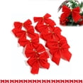 thumbnail image 1 of Christmas Mini Bow,Small Christmas Tree Bow,Pre-Tied Small Party Decoration,Mini Xmas Supplies for DIY Indoor and Outdoor Use,Red, 1 of 7