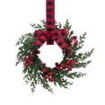 thumbnail image 1 of Christmas Mini Cabinet Wreaths for Kitchen with Ribbon,3.93 Inch Small Christmas Wreath with Ribbon Bows,Artificial Norfolk Pine Christmas Mini Wreaths,Small Kitchen Xmas Decor for Window Door, 1 of 6
