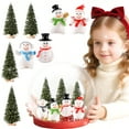 thumbnail image 1 of Christmas Mini Decorations DIY Snowman & Tree 8-Piece Holiday Craft Kit, 1 of 8