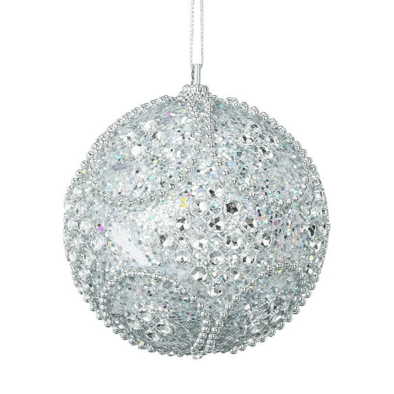 Christmas Mini Glitter Glass Balls Ornaments, 3.15'' Shatterproof Tree Balls Ornaments Bulk Christmas Decorations for Xmas Home Indoor Outdoor Holiday Wedding Party Decoration