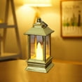 thumbnail image 1 of Christmas Mini Lanterns with LED Candles,Ambient Light Ornament, Retro Horse lamp Shape Miniature Electronic Candle Light,Decorative Hanging Small Vintage Lantern Centerpiece Battery Powered, 1 of 6