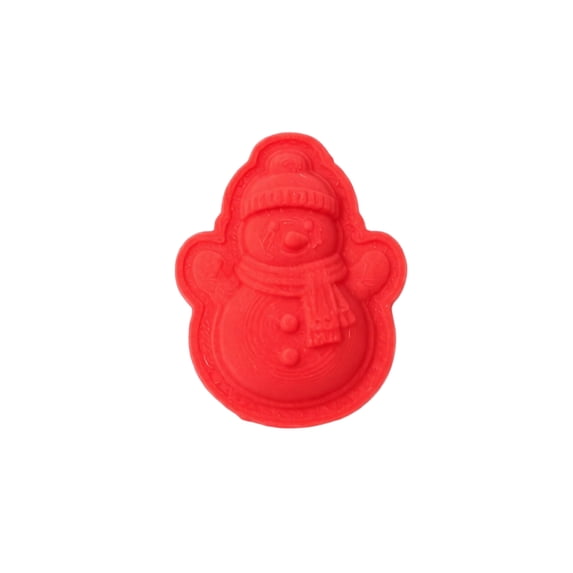 Christmas Mini Pie Mold with Red Snowman Design Featuring Non-Stick Cookie Cutter, Festive Baking Molds for Holiday Pastry Enthusiasts, Seasonal Pie Molds Gift Set 1 Piece