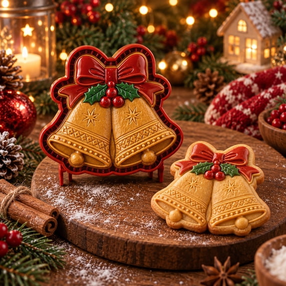 Christmas Mini Pie Molds, 2.4 Inch Embossed Holiday Baking Mold, Practical Christmas Baking Supplies For Party & Home Kitchen Baking