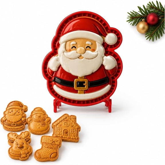 Christmas Mini Pie Molds, Holiday Mini Pie Molds for Baking, Reusable Embossed Hand Baking Molds