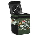 thumbnail image 1 of Christmas Mini Trash Can Car Trash Bin Trash Can for Car - Foldable, with Lid, Leak-Proof, Hanging Storage Bag, 1 of 6