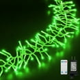thumbnail image 1 of Christmas Mini Tree Lights Outdoor Cluster Light, 1000 LED Firecrackers String, 16 Modes Timer Remote Waterproof Plug in Twinkle Fairy Lights for Garland Window Party（Green）, 1 of 7