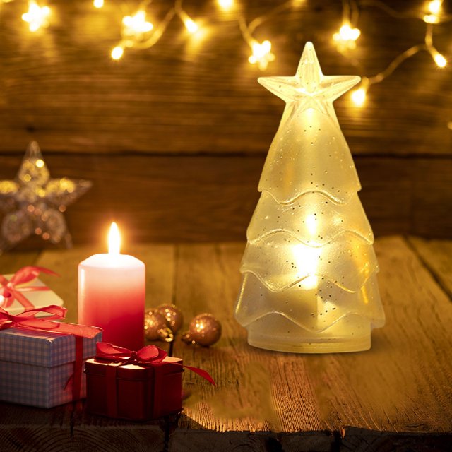 Christmas Mini Christmas Tree Night Light Christmas Tree Shape Warm