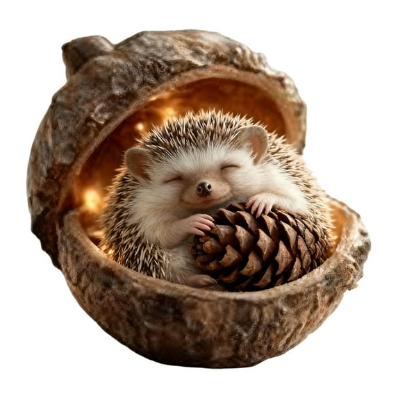 Forest Animal Acorn Ornaments Cozy Forest Christmas Ornaments Pine Cone Animal Decoration Woodland Creature Figurine 2D Acrylic Cute Hanging Ornament Home Party Décor