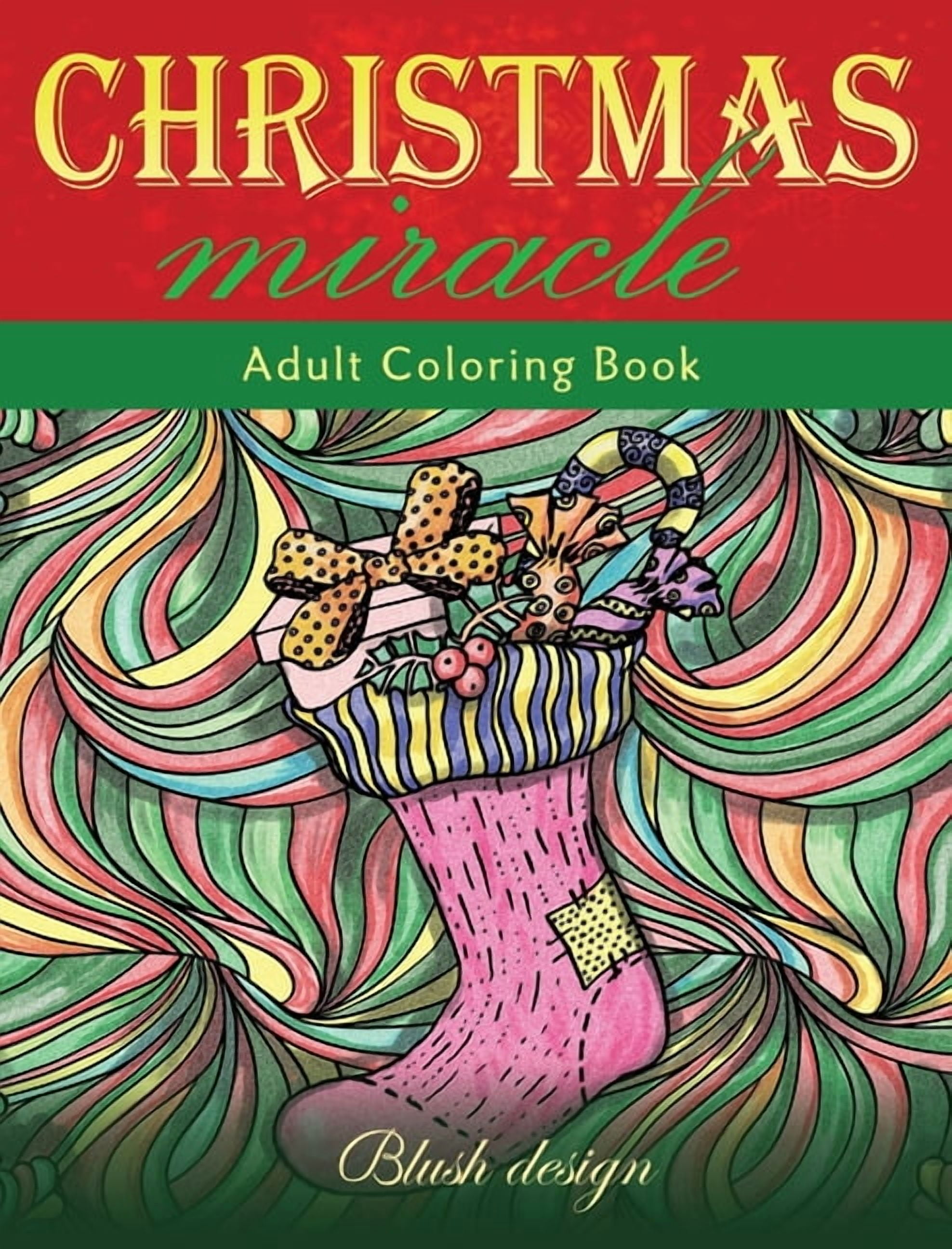 Christmas Miracle: Adult Coloring Book, (Hardcover)