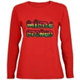 thumbnail image 1 of Christmas Mistlestoned Mistletoe Womens Long Sleeve T Shirt Red MD, 1 of 1